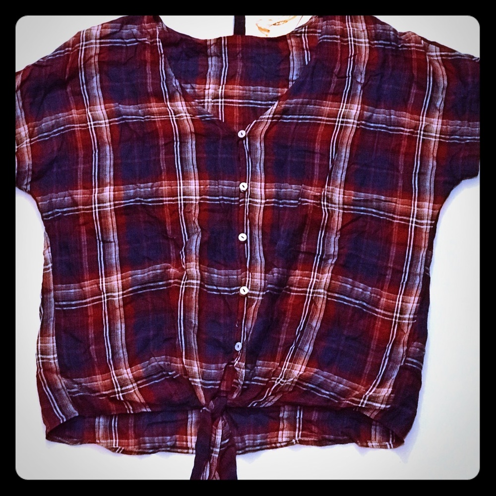 Plaid Crop Top
